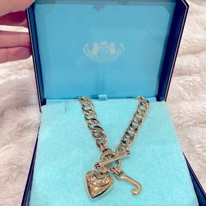 Juicy Couture Heart & J Gold Chain